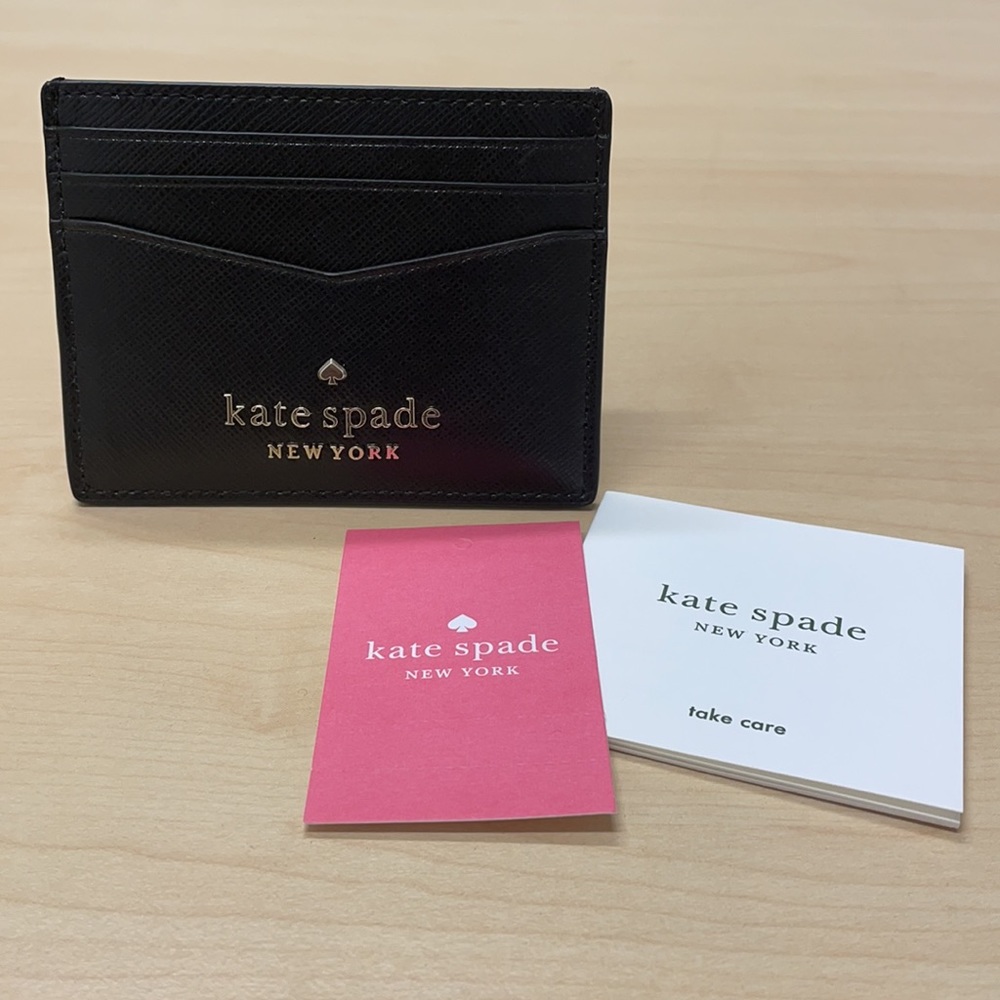 Kate Spade ♠️ Small Slim Card Holder. Black